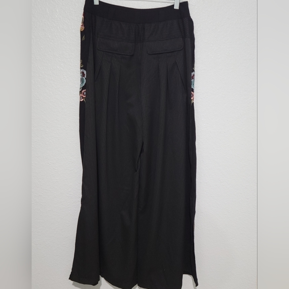 Free People Embroidered Wide Leg Trousers Sz 4, NEW - Picture 6 of 11